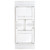 Flash Furniture XA-FARM-3-WH-GG Solid Pine Rectangular Antique Rustic White Plank Top Wood Base Hercules Series Folding Farm Table Set