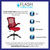 Flash Furniture BL-X-5M-RED-GG 250 Lbs. Red Adjustable Height Swivel Task Chair