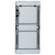 Flash Furniture RB-2448ADJ-2-GG 47.5" W Granite White Plastic Bi-Fold Folding Table