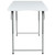 Flash Furniture RB-2448ADJ-2-GG 47.5" W Granite White Plastic Bi-Fold Folding Table