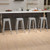 Flash Furniture 4-ET-31320-30-SV-R-GG 440 Lbs. Silver Metal Stackable Indoor Bar Stool