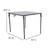 Flash Furniture DAD-LF-86-GY-GG G 34" W Gray Plastic Top Folding Table