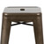 Flash Furniture 4-ET-31320-30-GN-R-GG 440 Lbs. Gray Metal Seat Stackable Indoor Bar Stool