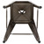 Flash Furniture 4-ET-31320-30-GN-R-GG 440 Lbs. Gray Metal Seat Stackable Indoor Bar Stool
