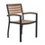 Flash Furniture XU-DG-104560064-GG 30" W x 30" H Faux Teak Square Patio Dining Table Set