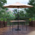 Flash Furniture XU-DG-UH3048-UB19BTN-GG 48" W x 30" D Rectangular with Tan Umbrella Patio Dining Table Set