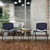 Flash Furniture RUT-F01A-NY-GG Navy Polypropylene Seat and Back Titanium Powder Coated Metal Frame Hercules Series Stacking Chair