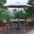 Flash Furniture XU-DG-304860364-UB19BGY-GG 30" W x 29.5" H Synthetic Teak Rectangular Patio Dining Table Set