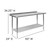Flash Furniture NH-WT-2460BSP-GG 24" x 60" Prep and Work Table