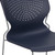 Flash Furniture RUT-438-NY-GG Navy Blue Polypropylene Seat and Full Back Gray Powder Coated Metal Sled Base Frame Hercules Series Stacking Chair