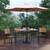 Flash Furniture XU-DG-304860364-UB19BTN-GG 30" W x 29.5" H Synthetic Teak Rectangular Patio Dining Table Set