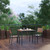 Flash Furniture XU-DG-810060362-GG 35.25" W x 29.5" H Square Patio Dining Table Set
