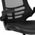 Flash Furniture BL-X-5C-BK-LEA-GG 250 Lbs. Black LeatherSoft Seat Mesh Back Chair