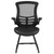Flash Furniture BL-X-5C-BK-LEA-GG 250 Lbs. Black LeatherSoft Seat Mesh Back Chair