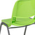 Flash Furniture RUT-EO1-GN-GG Plastic Seat and Back Gray Powder Coated Metal Frame Hercules Series Ergonomic Shell Stacking Chair