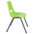 Flash Furniture RUT-EO1-GN-GG Plastic Seat and Back Gray Powder Coated Metal Frame Hercules Series Ergonomic Shell Stacking Chair