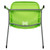 Flash Furniture RUT-EO1-GN-GG Plastic Seat and Back Gray Powder Coated Metal Frame Hercules Series Ergonomic Shell Stacking Chair