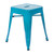 Flash Furniture ET-BT3503-18-TL-GG 250 Lbs. Silver Metal Welded Backless Square Stool