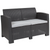 Flash Furniture DAD-SF2-2-DKGY-GG 4730 Dark Gray Outdoor Loveseat