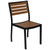 Flash Furniture XU-DG-810060364-GG 35.25" W x 29.5" H Synthetic Teak Square Patio Dining Table Set