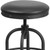 Flash Furniture ET-BR542-224-GG Black LeatherSoft 24" H Counter Height Swivel Bar Stool