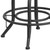 Flash Furniture ET-BR542-224-GG Black LeatherSoft 24" H Counter Height Swivel Bar Stool
