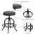 Flash Furniture ET-BR542-224-GG Black LeatherSoft 24" H Counter Height Swivel Bar Stool