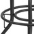 Flash Furniture ET-BR542-224-GG Black LeatherSoft 24" H Counter Height Swivel Bar Stool