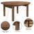 Flash Furniture XA-FARM-20-GG 59.75" W x 30" H Rusctic Design Hercules Series Farm Table and Chair Set