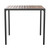 Flash Furniture XU-DG-UH8100-UB19BGY-GG 35.25" W Square with Gray Umbrella Patio Dining Table Set