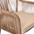 Flash Furniture SDA-AD892006-NAT-2-GG Ivory Woven Fabric with Aluminum Frame Kallie Patio Chairs