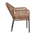Flash Furniture SDA-AD892006-NAT-2-GG Ivory Woven Fabric with Aluminum Frame Kallie Patio Chairs