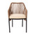Flash Furniture SDA-AD892006-NAT-2-GG Ivory Woven Fabric with Aluminum Frame Kallie Patio Chairs