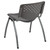 Flash Furniture RUT-F01A-GY-GG Gray Polypropylene Seat and Back Titanium Powder Coated Metal Frame Hercules Series Stacking Chair