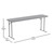 Flash Furniture RB-1872-GY-GG 70.8" W Gray Plastic Laminated Top Rectangular Training Folding Table