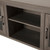 Flash Furniture GC-MBLK65-BK-GG 65" W Black Wash Wood Frame Rectangular 3 Shelves TV Stand