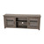 Flash Furniture GC-MBLK65-BK-GG 65" W Black Wash Wood Frame Rectangular 3 Shelves TV Stand
