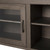 Flash Furniture GC-MBLK65-BK-GG 65" W Black Wash Wood Frame Rectangular 3 Shelves TV Stand