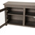 Flash Furniture GC-MBLK65-BK-GG 65" W Black Wash Wood Frame Rectangular 3 Shelves TV Stand