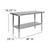 Flash Furniture NH-WT-2448-GG 24" x 48" Prep and Work Table