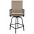 Flash Furniture 2-ET-SWVLPTO-30-GG 300 Lbs. Brown Galvanized Steel Rectangular Patio Swivel Stool