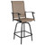 Flash Furniture 2-ET-SWVLPTO-30-GG 300 Lbs. Brown Galvanized Steel Rectangular Patio Swivel Stool