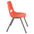 Flash Furniture RUT-EO1-OR-GG Orange Plastic Seat and Back Gray Powder Coated Metal Frame Hercules Series Ergonomic Shell Stacking Chair