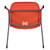 Flash Furniture RUT-EO1-OR-GG Orange Plastic Seat and Back Gray Powder Coated Metal Frame Hercules Series Ergonomic Shell Stacking Chair