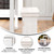 Flash Furniture XA-B-40X12-WH-GG 40" W Antique White Stained Wood Hercules Series Folding Rustic Farm Bench