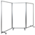 Flash Furniture BR-PTT001-3-AC-90183-GG 106.5" W 3 Sections Transparent Acrylic Mobile Partition