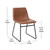 Flash Furniture ET-ER18345-18-LB-BK-GG Light Brown Seat Dining Chair