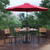 Flash Furniture XU-DG-304860364-UB19BRD-GG 30" W x 29.5" H Synthetic Teak Rectangular Patio Dining Table Set