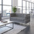 Flash Furniture ZB-REGAL-810-2-LS-GY-GG 57" W x 27.5" H Gray Hercules Regal Series Loveseat