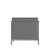 Flash Furniture ZB-REGAL-810-2-LS-GY-GG 57" W x 27.5" H Gray Hercules Regal Series Loveseat